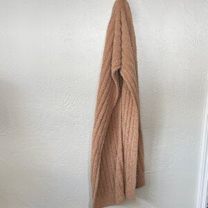 Free People Cozy Oversize Tan Knit Scarf